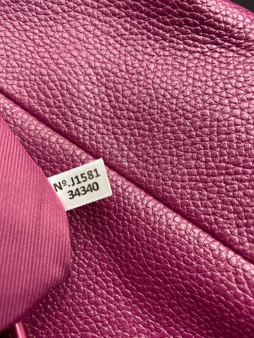 Gorgeous Magenta Colored Pebbled Coach Bag - Picture 9 of 16